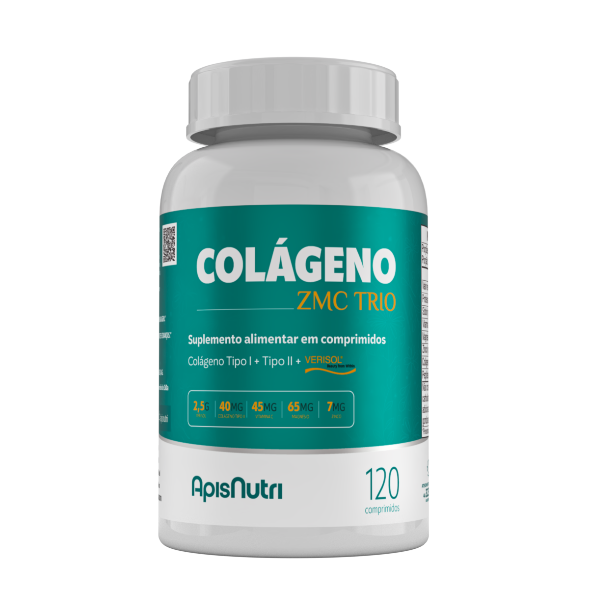 Colágeno ZMC Trio Verisol 1250mg 120 Comp Femme ApisNutri