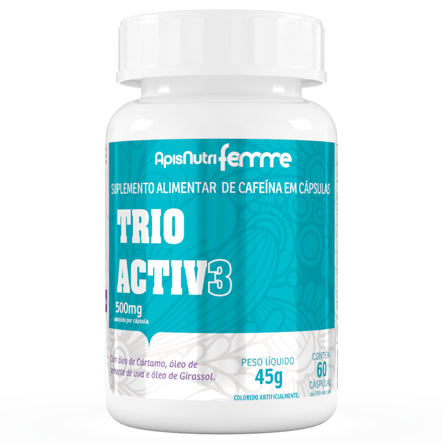 Trio Active 500mg 60 Cáps Femme - ApisNutri